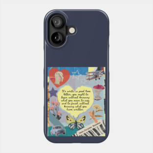 Jean-Jacques Rousseau Quote: To write a good love letter, you ought to begin without knowing what you mean to say, and to finish without knowing what you have written. Phone Case