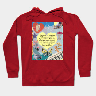 Jean-Jacques Rousseau Quote: To write a good love letter, you ought to begin without knowing what you mean to say, and to finish without knowing what you have written. Hoodie