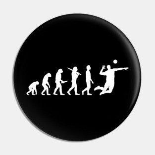 Funny Volleyball Evolution Gift For Volleyball Players Pin