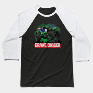 Monster Truck Grave Digger Baseball T-Shirt
