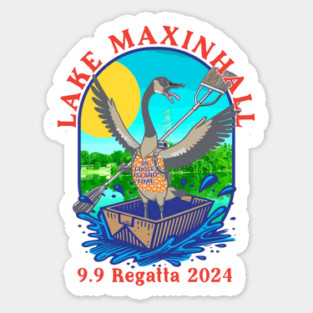(non washed-looked version!) Lake Maxinhall 9.9 Regatta 2024 Sticker