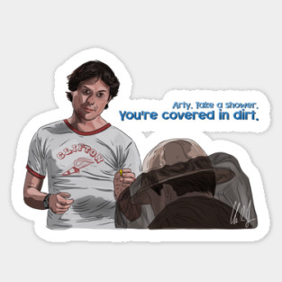 Wet Hot American Summer: Covered in Dirt Sticker