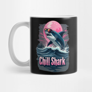 Cute Chill Shark Design Mug