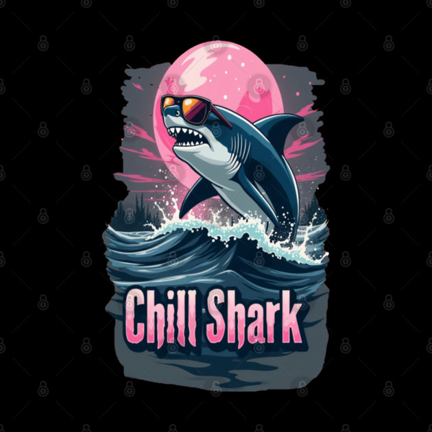 Cute Chill Shark Design by BirdsnStuff