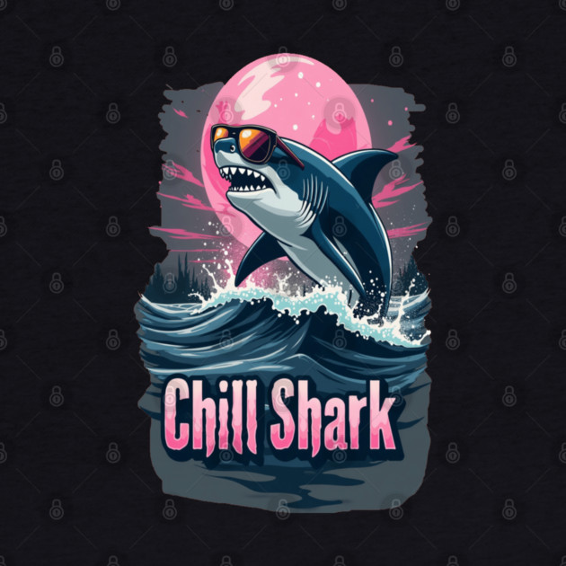 Cute Chill Shark Design by BirdsnStuff