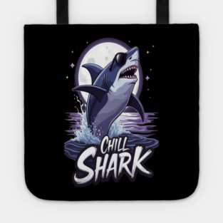 Cute Chill Shark Design Tote