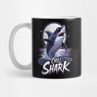 Cute Chill Shark Design Mug