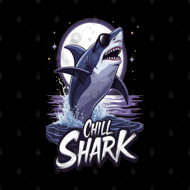 Cute Chill Shark Design by BirdsnStuff