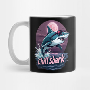 Cute Chill Shark Design Mug