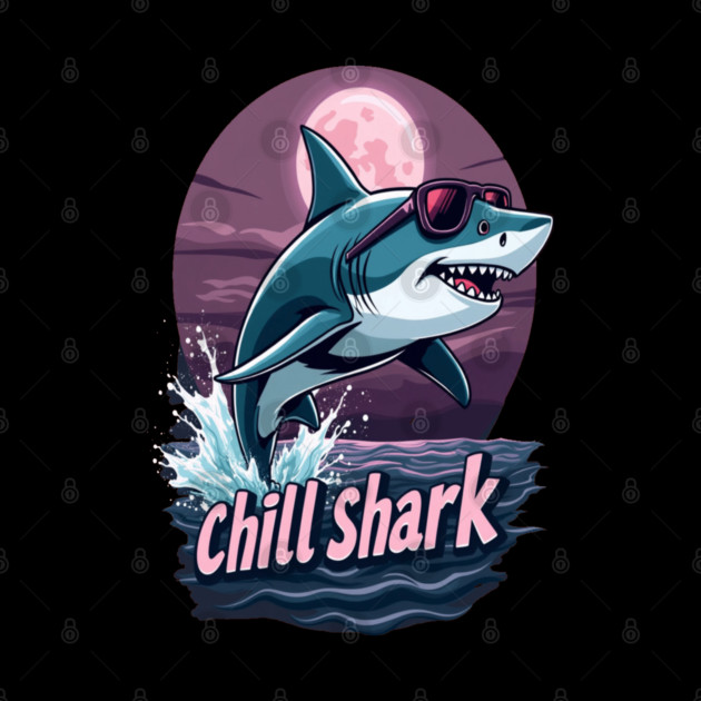 Cute Chill Shark Design by BirdsnStuff