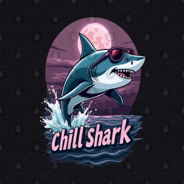 Cute Chill Shark Design by BirdsnStuff