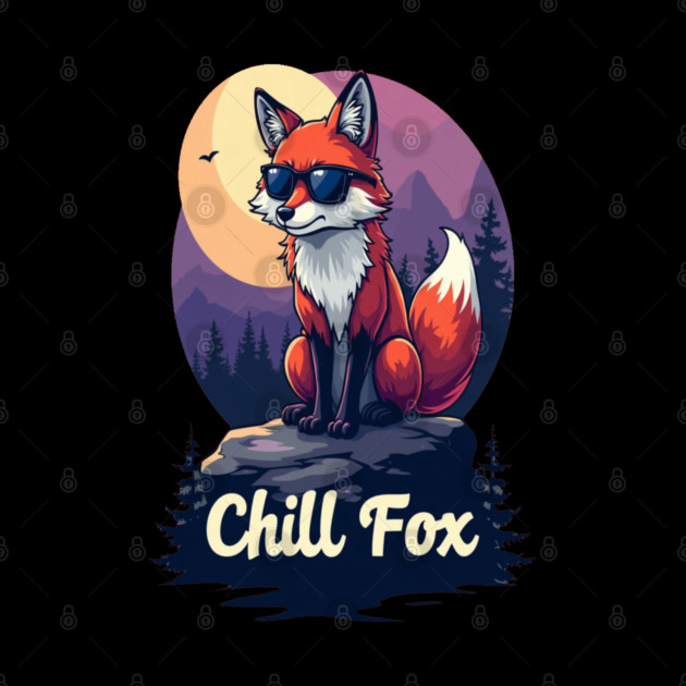 Chill Fox Text Design by BirdsnStuff