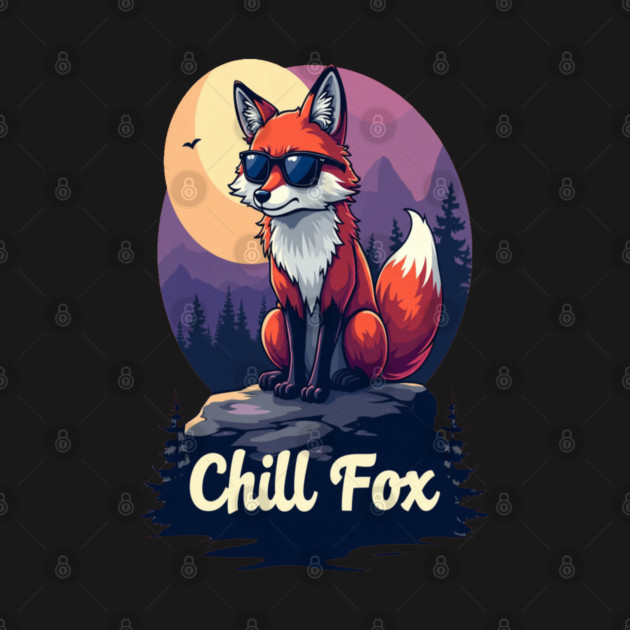 Chill Fox Text Design by BirdsnStuff