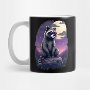 Cute Raccoon in Sunglasses Mug