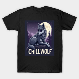 Chill Wolf in Sunglasses T-Shirt