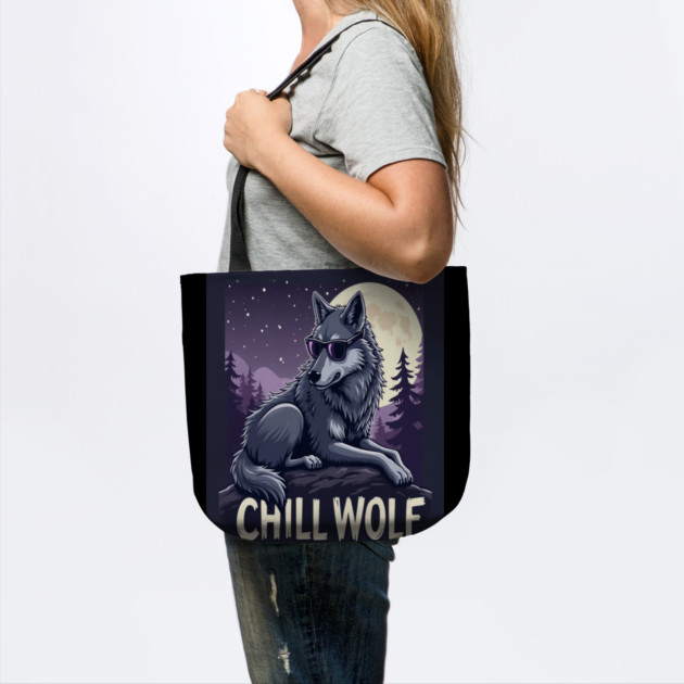 Chill Wolf in Sunglasses by BirdsnStuff