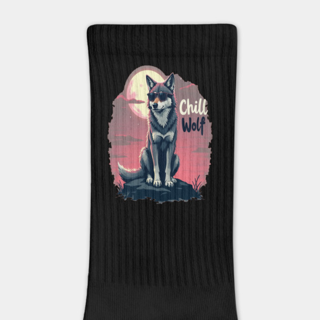 Chill Wolf Text Design by BirdsnStuff