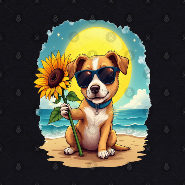 A Cute Puppy in Sunglasses by BirdsnStuff