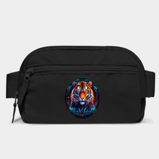A Majestic Tiger in Logo Style Bag