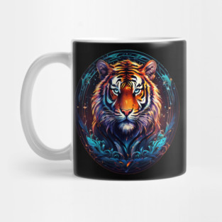 A Majestic Tiger in Logo Style Mug