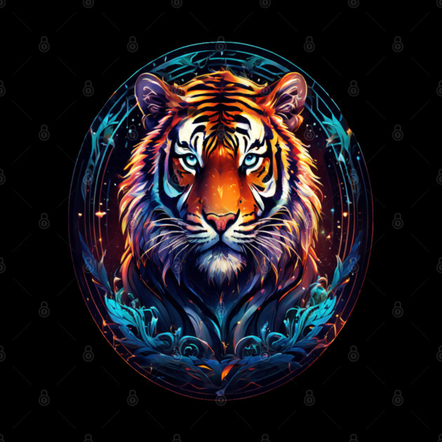 A Majestic Tiger in Logo Style by BirdsnStuff