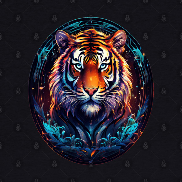 A Majestic Tiger in Logo Style by BirdsnStuff