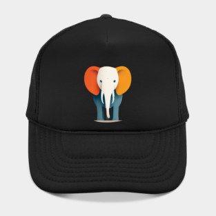 Minimilist Elephant in Shapes Hat
