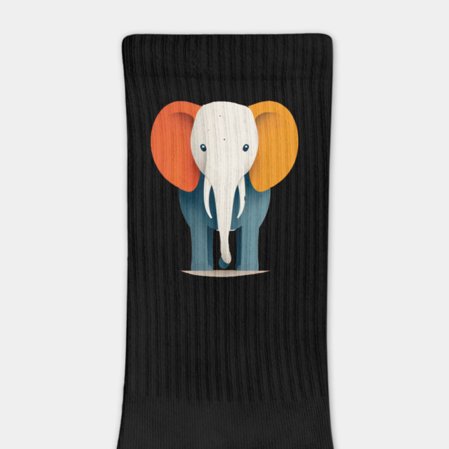 Minimilist Elephant in Shapes by BirdsnStuff
