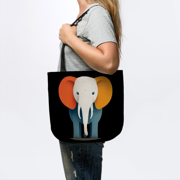 Minimilist Elephant in Shapes by BirdsnStuff