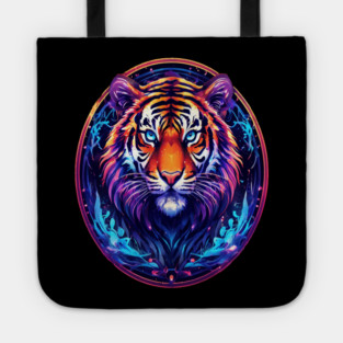 A Majestic Tiger in Logo Style Tote