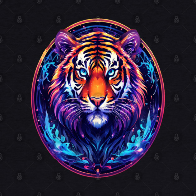 A Majestic Tiger in Logo Style by BirdsnStuff