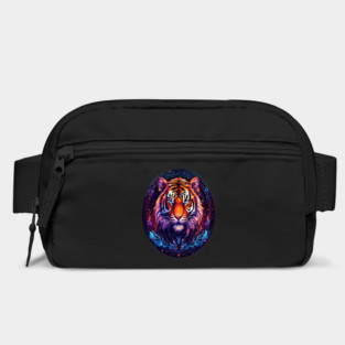 A Majestic Tiger in Logo Style Bag