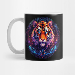 A Majestic Tiger in Logo Style Mug
