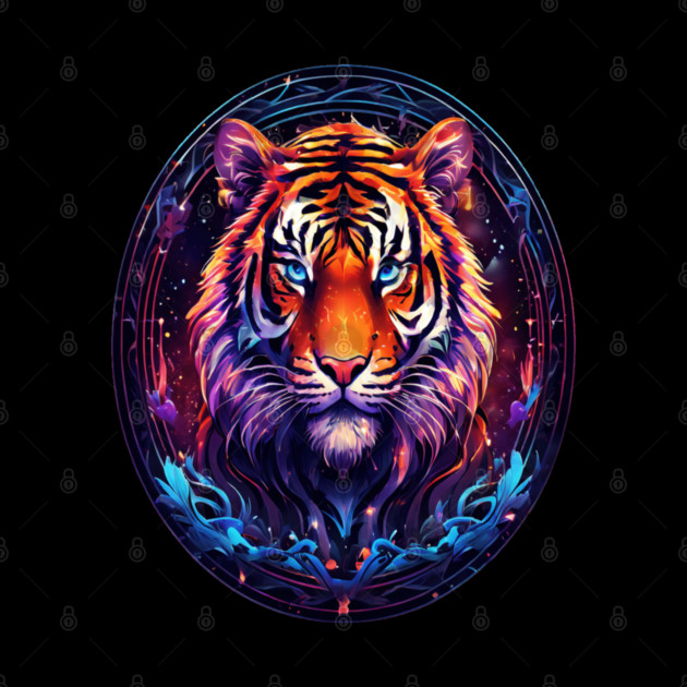 A Majestic Tiger in Logo Style by BirdsnStuff