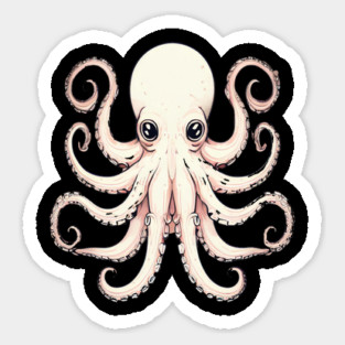 Octopus in Peach Color Magnet