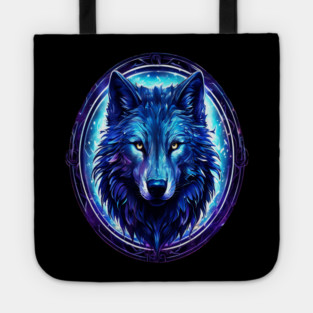 A Wolf in Logo Style Art Tote