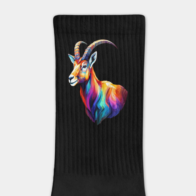 Wild Ibex in Rainbow Colors by BirdsnStuff