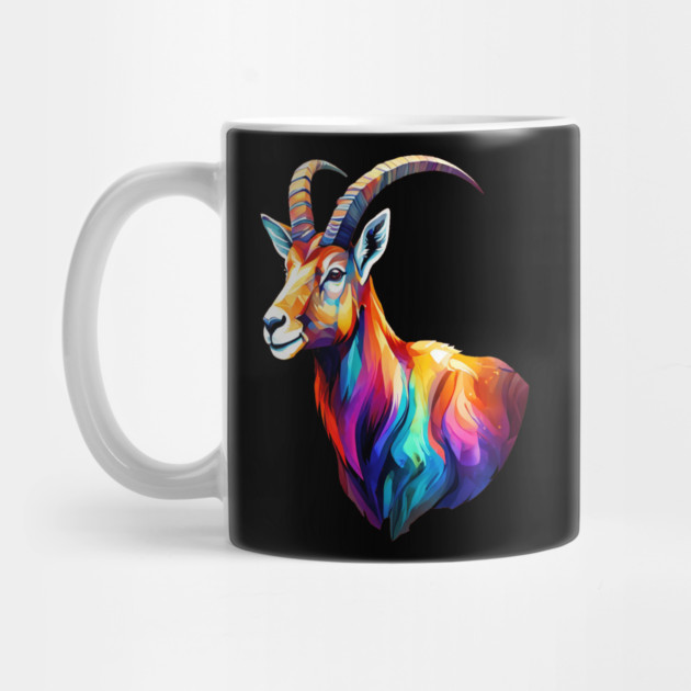 Wild Ibex in Rainbow Colors by BirdsnStuff