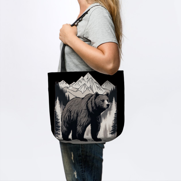 Brown Bear infront of Mountain by BirdsnStuff