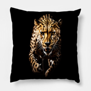 A Cheetah in Motion Pillow