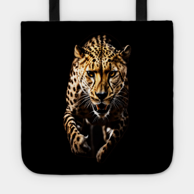 A Cheetah in Motion Tote by BirdsnStuff
