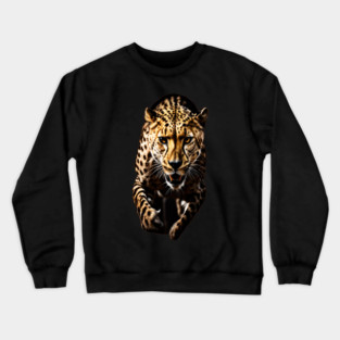 A Cheetah in Motion Crewneck Sweatshirt