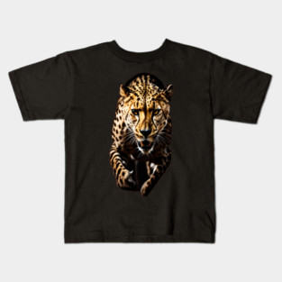 A Cheetah in Motion Kids T-Shirt