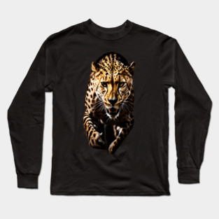 A Cheetah in Motion Long Sleeve T-Shirt