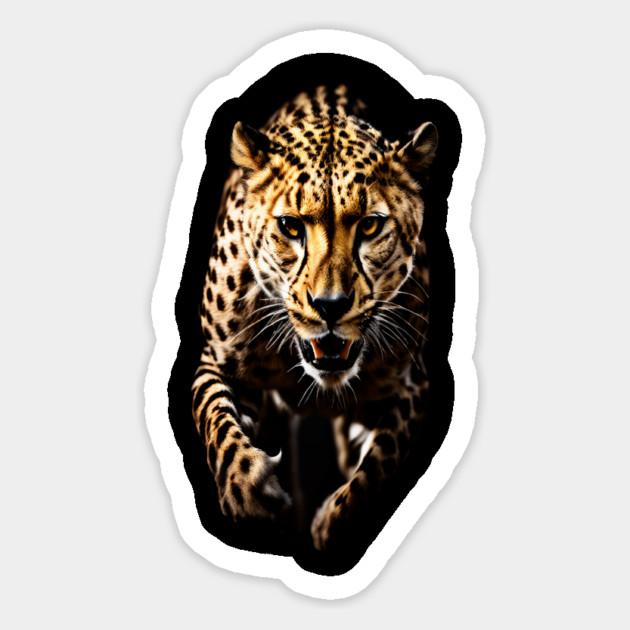 A Cheetah in Motion Magnet by BirdsnStuff