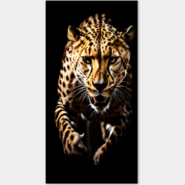 A Cheetah in Motion Wall Art by BirdsnStuff