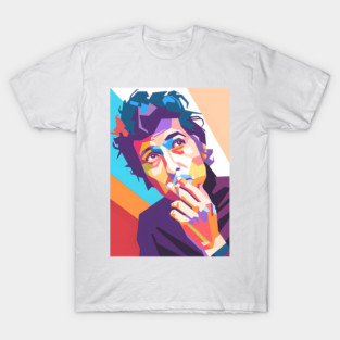 Bob Dylan Wpap Style Art T-Shirt