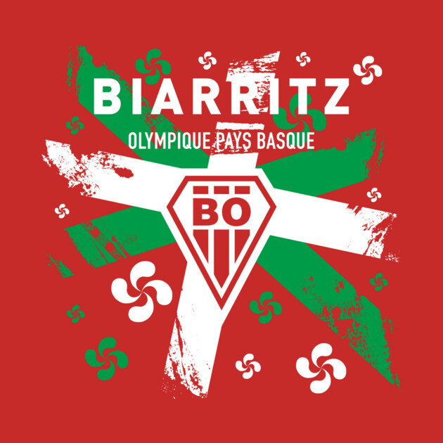 Rugby Tee Shirt Pays Basque Biarritz Olympique Pays Basque