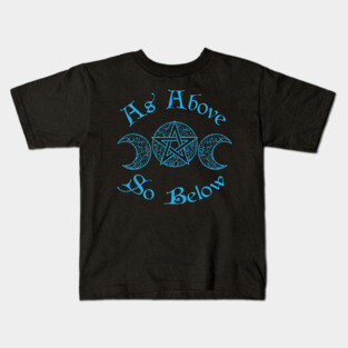 As Above So Below Moon Kids T-Shirt