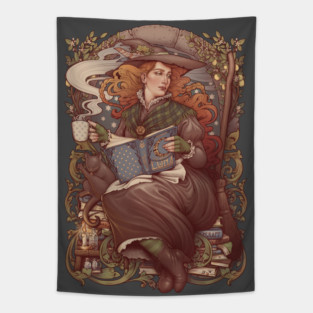 NOUVEAU FOLK WITCH Tapestry
